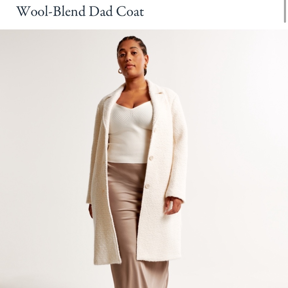 ABERCROMBIE Wool Blend Dad Coat